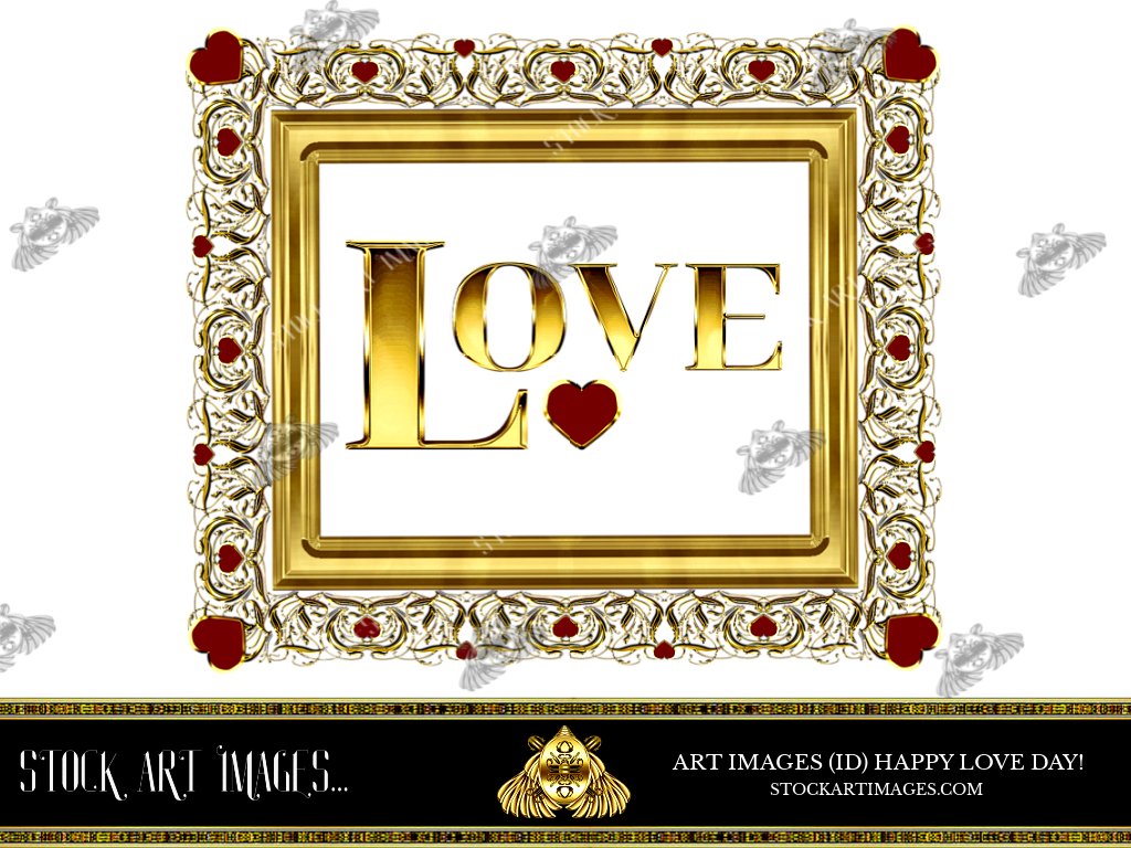 (AI) Royalty Free - Modern art border frame - STOCK ART IMAGES (ID) HAPPY LOVE DAY!/VALENTINE'S DAY