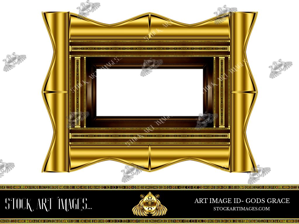 (AI) Royalty Free - Modern Style art border picture frame - STOCK ART IMAGES (ID) GODS GRACE