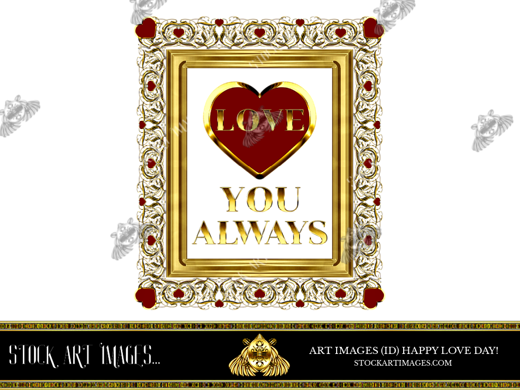 (AI) Royalty Free - Modern art border frame - STOCK ART IMAGES (ID) HAPPY LOVE DAY!/VALENTINE'S DAY
