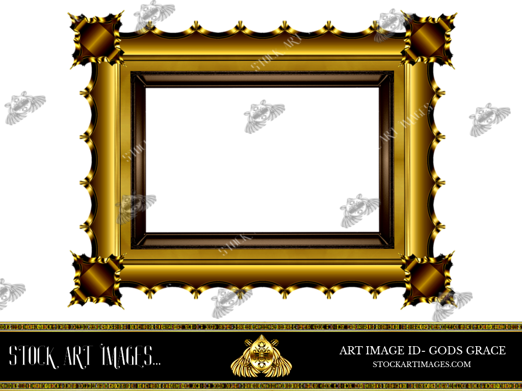 (AI) Royalty Free - Vintage Style art border picture frame - STOCK ART IMAGES (ID) GODS GRACE
