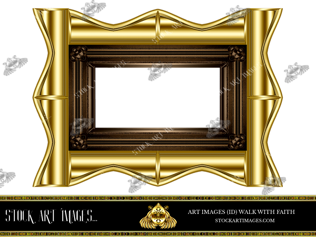 (AI) Royalty Free - Modern Style art border picture frame - STOCK ART IMAGES (ID) WALK WITH FAITH