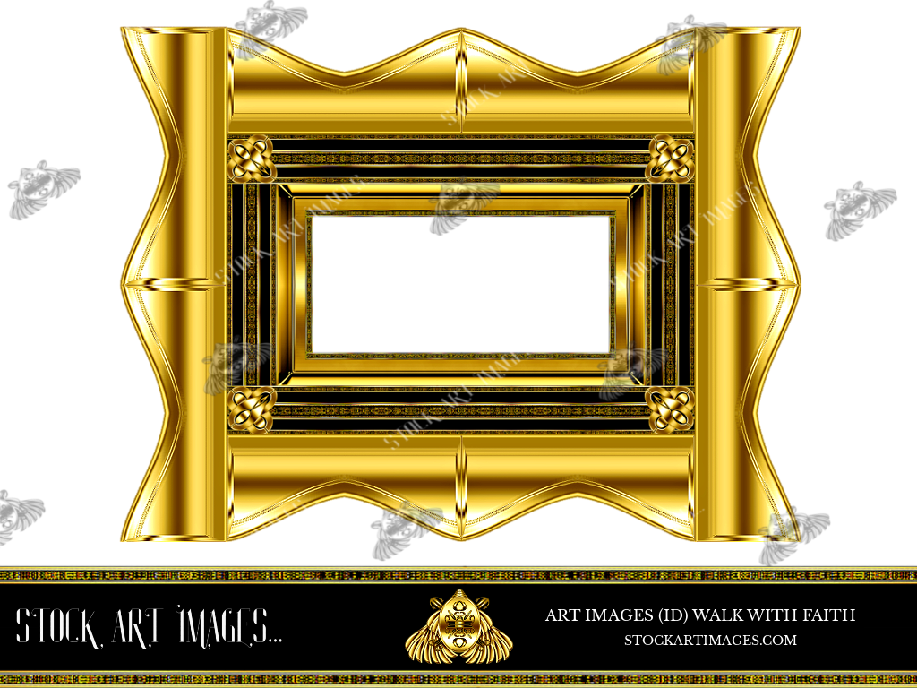(AI) Royalty Free - Modern Style art border picture frame - STOCK ART IMAGES (ID) WALK WITH FAITH