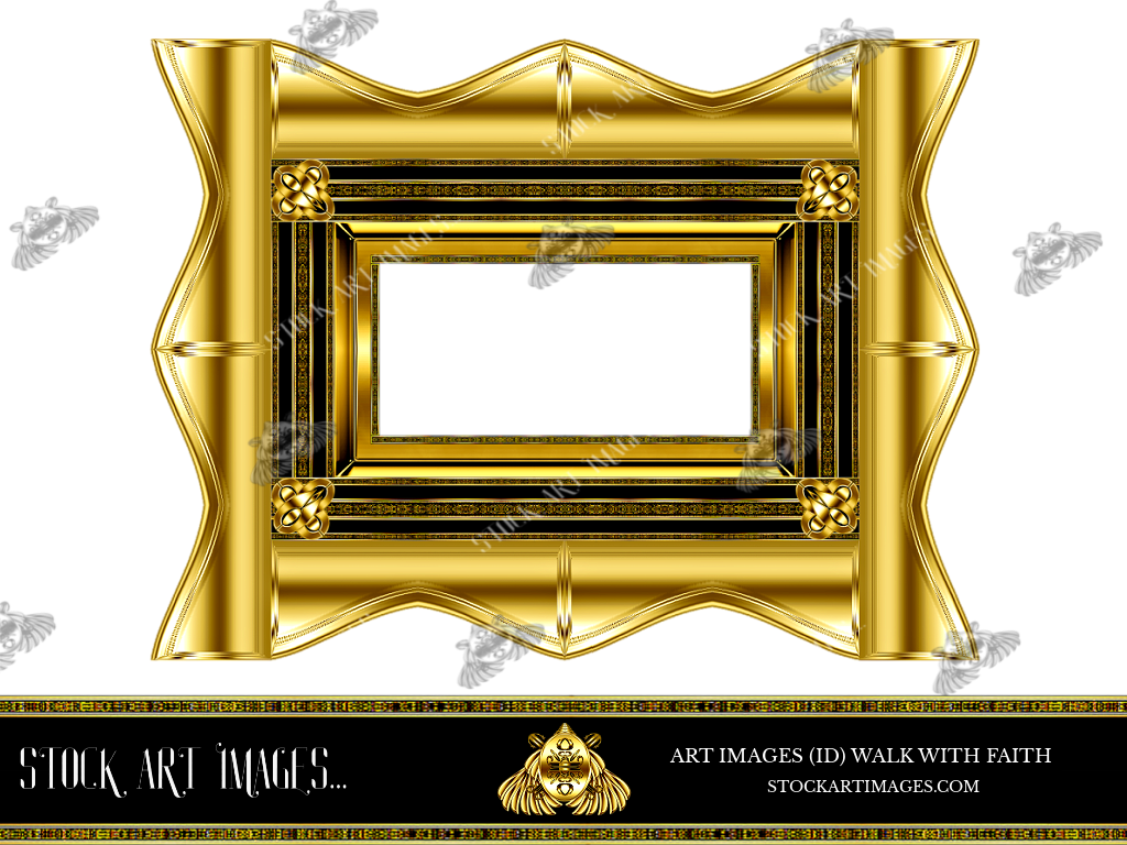 (AI) Royalty Free - Modern Style art border picture frame - STOCK ART IMAGES (ID) WALK WITH FAITH