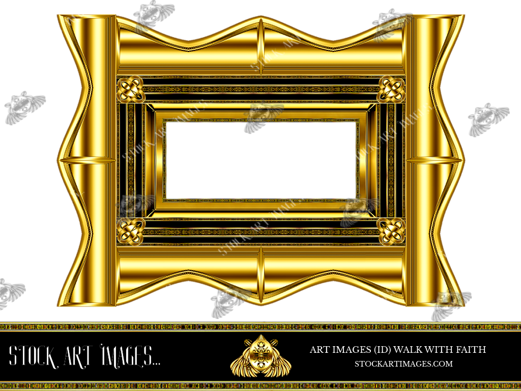 (AI) Royalty Free - Modern Style art border picture frame - STOCK ART IMAGES (ID) WALK WITH FAITH