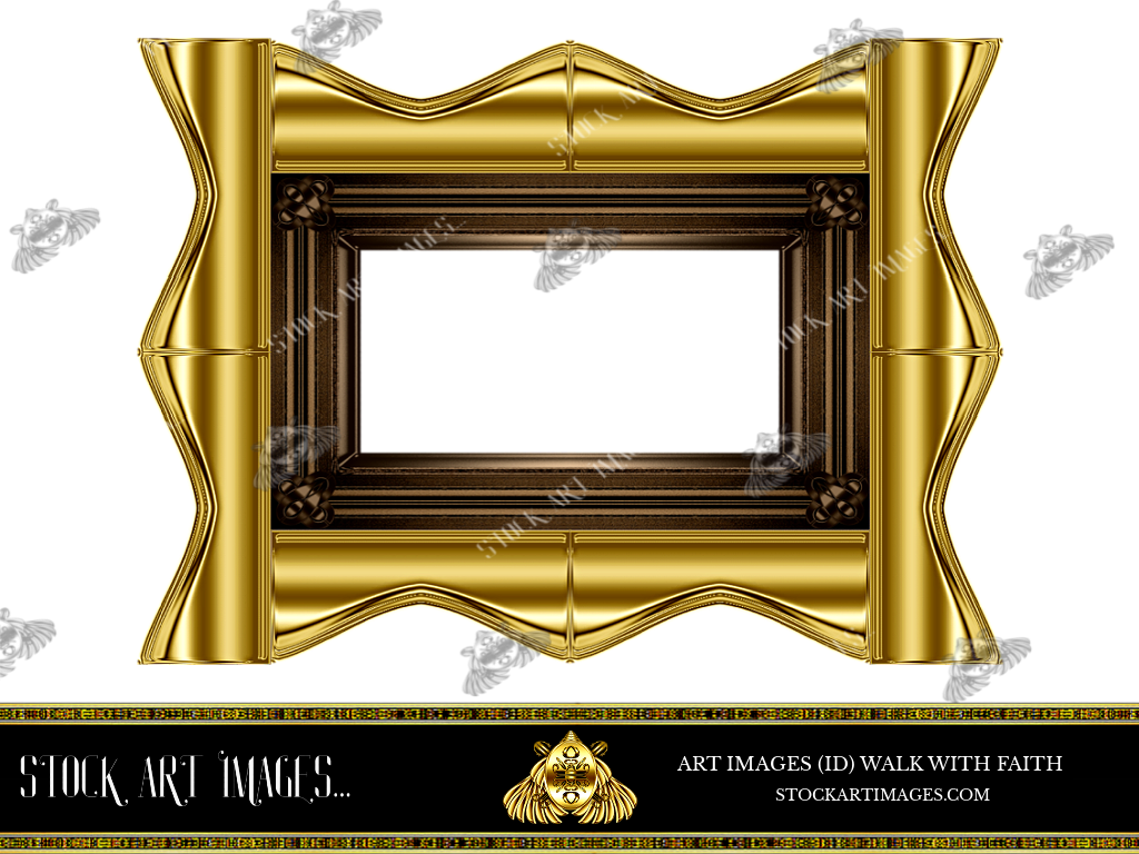 (AI) Royalty Free - Modern Style art border picture frame - STOCK ART IMAGES (ID) WALK WITH FAITH