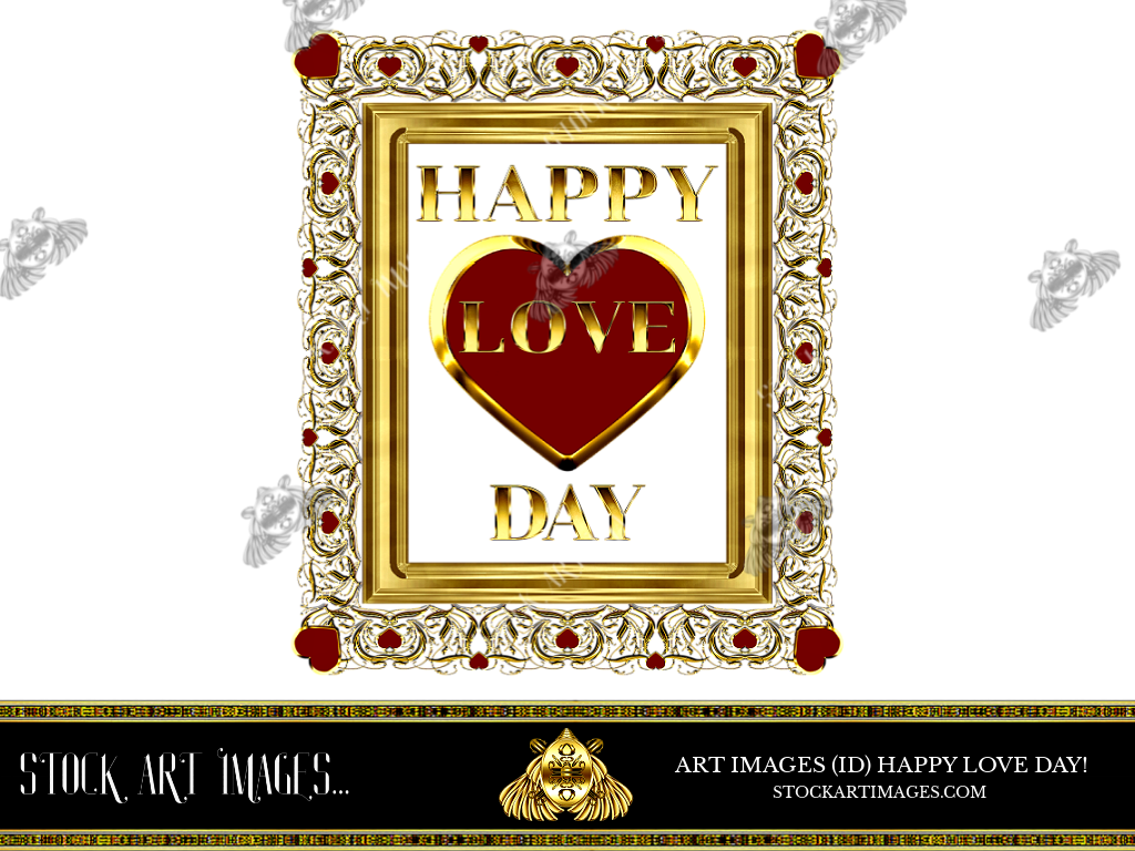 (AI) Royalty Free - Modern art border frame - STOCK ART IMAGES (ID) HAPPY LOVE DAY!/VALENTINE'S DAY
