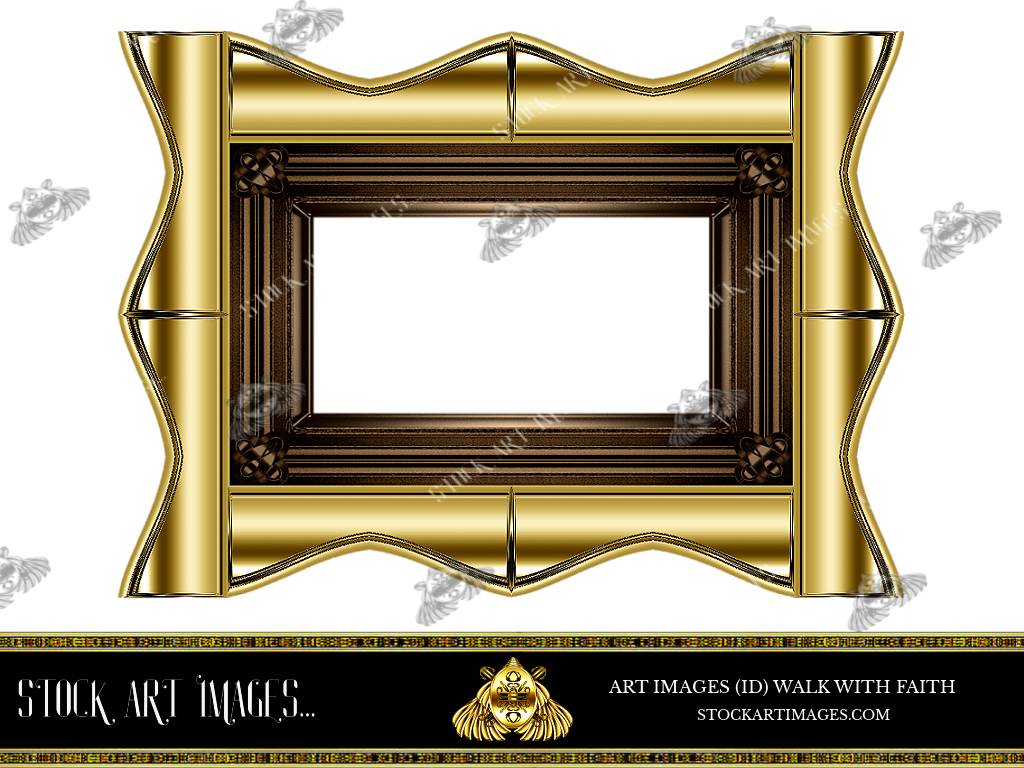 (AI) Royalty Free - Modern Style art border picture frame - STOCK ART IMAGES (ID) WALK WITH FAITH