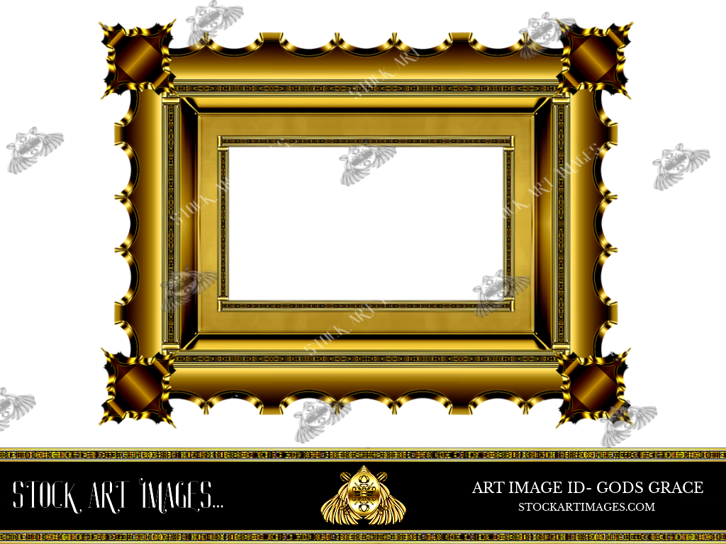 (AI) Royalty Free - Vintage Style art border picture frame - STOCK ART IMAGES (ID) GODS GRACE
