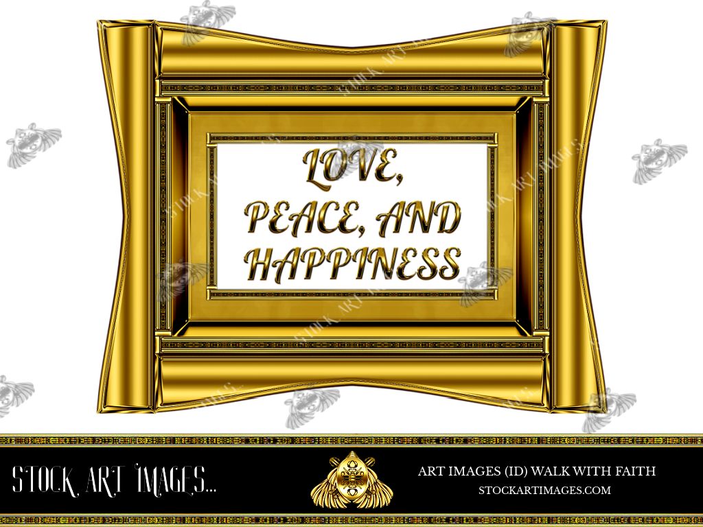 (AI) Royalty Free - Modern Scroll art picture frame - STOCK ART IMAGES (ID) WALK WITH FAITH