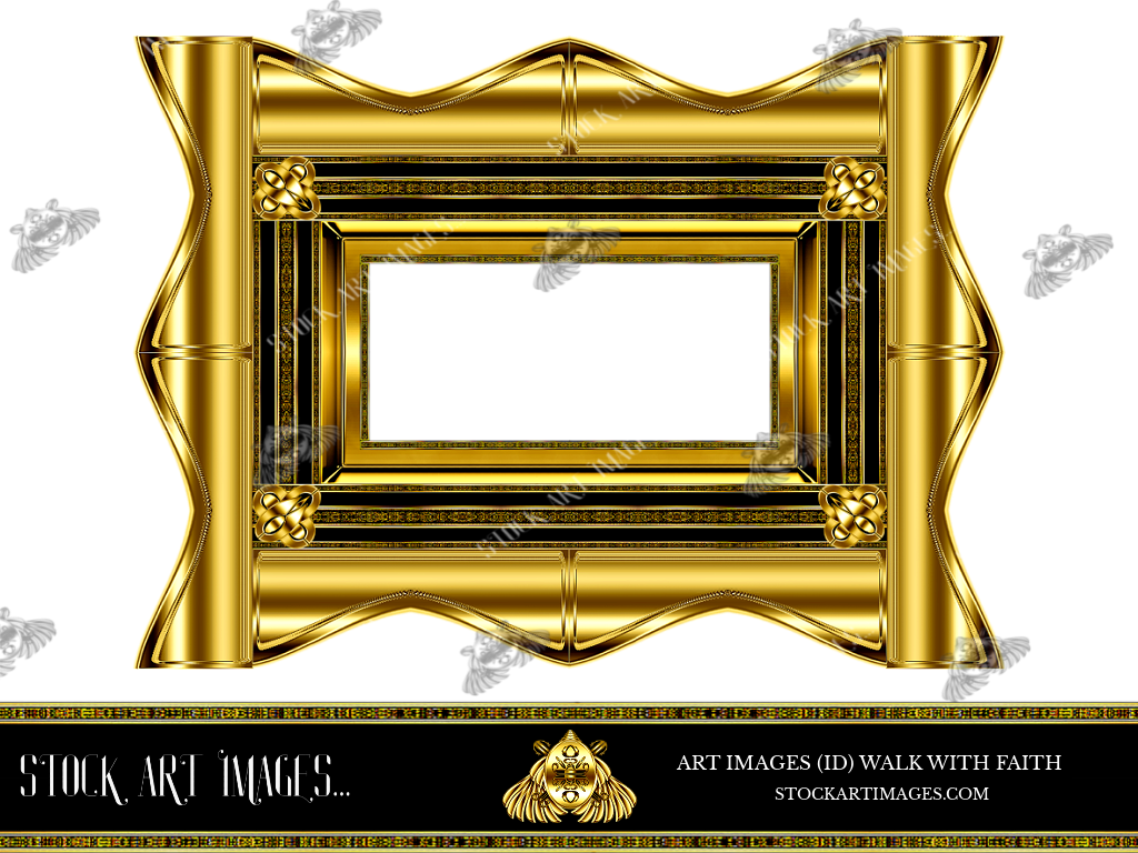 (AI) Royalty Free - Modern Style art border picture frame - STOCK ART IMAGES (ID) WALK WITH FAITH