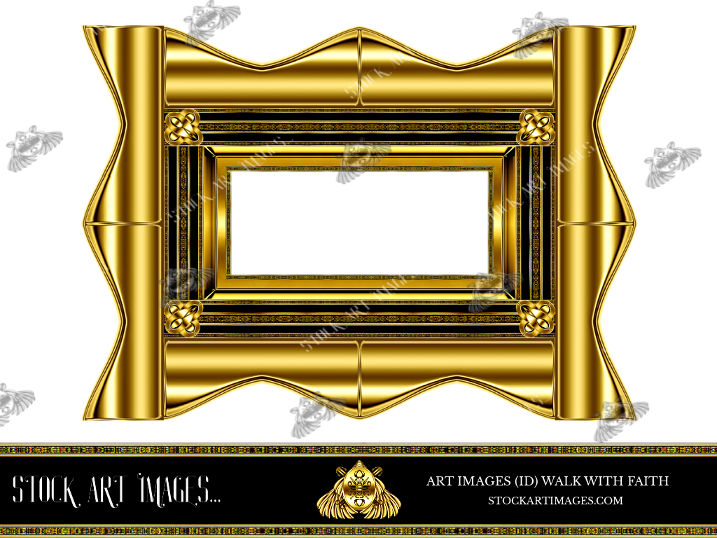 (AI) Royalty Free - Modern Style art border picture frame - STOCK ART IMAGES (ID) WALK WITH FAITH