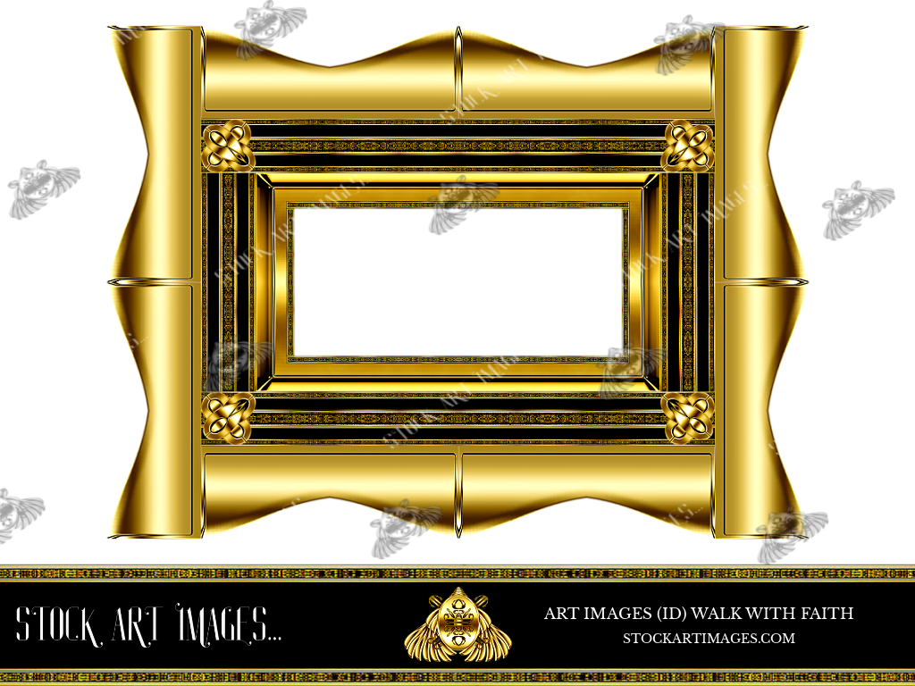 (AI) Royalty Free - Modern Style art border picture frame - STOCK ART IMAGES (ID) WALK WITH FAITH