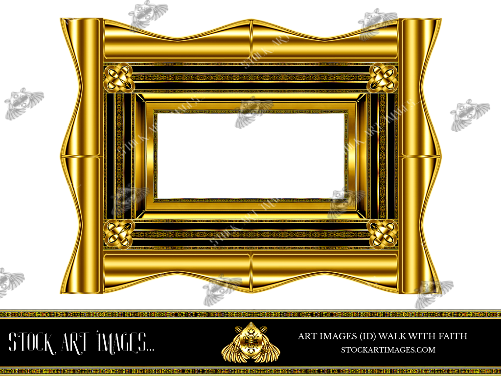 (AI) Royalty Free - Modern Style art border picture frame - STOCK ART IMAGES (ID) WALK WITH FAITH
