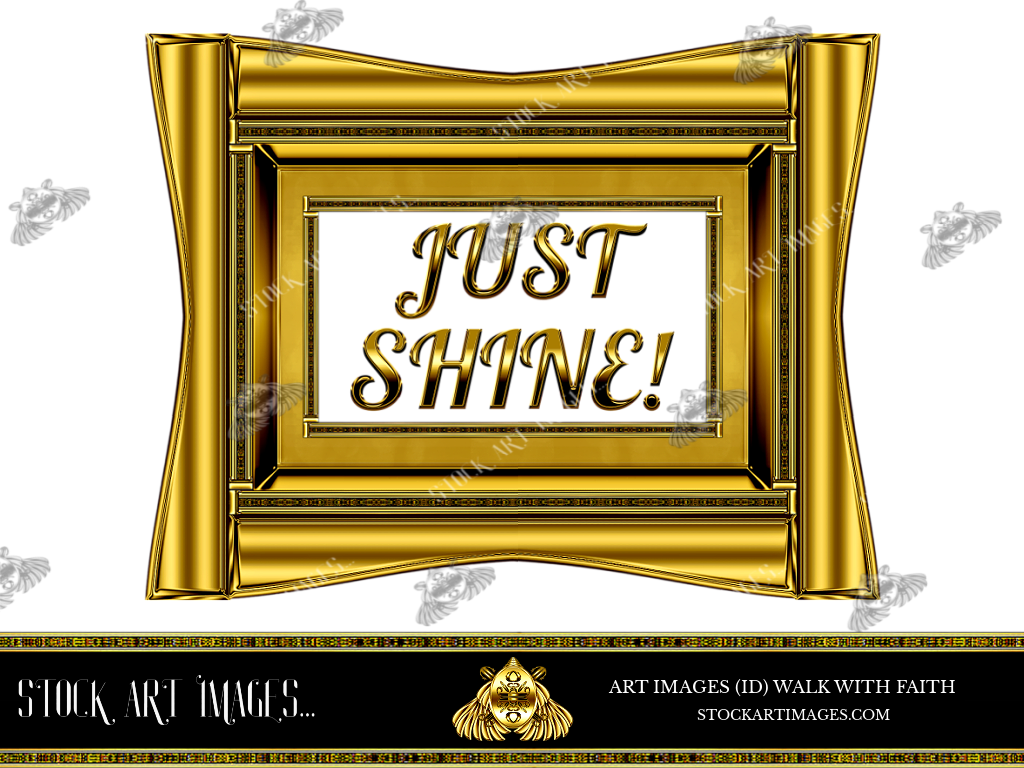 (AI) Royalty Free - Modern Scroll art picture frame - STOCK ART IMAGES (ID) WALK WITH FAITH