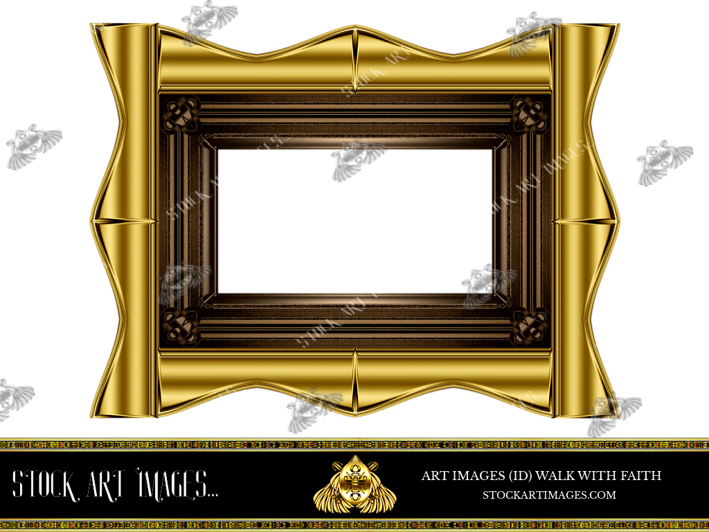 (AI) Royalty Free - Modern Style art border picture frame - STOCK ART IMAGES (ID) WALK WITH FAITH