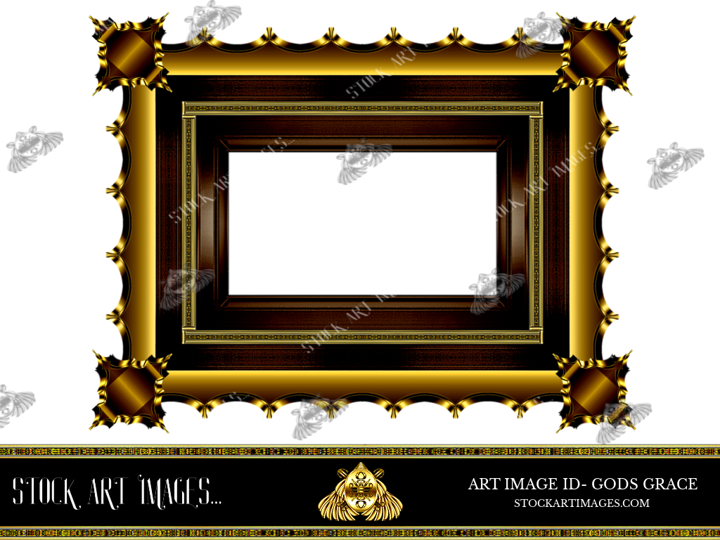 (AI) Royalty Free - Vintage Style art border picture frame - STOCK ART IMAGES (ID) GODS GRACE