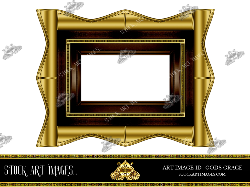 (AI) Royalty Free - Modern Style art border picture frame - STOCK ART IMAGES (ID) GODS GRACE