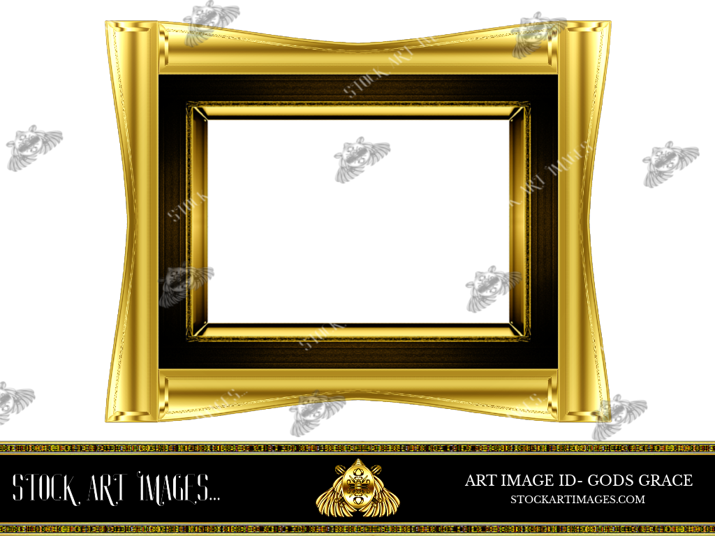 (AI) Royalty Free - Modern Scroll art picture frame - STOCK ART IMAGES (ID) GODS GRACE