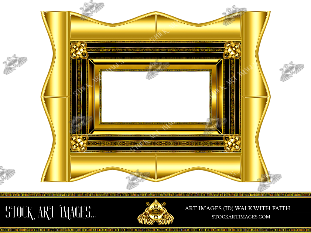 (AI) Royalty Free - Modern Style art border picture frame - STOCK ART IMAGES (ID) WALK WITH FAITH