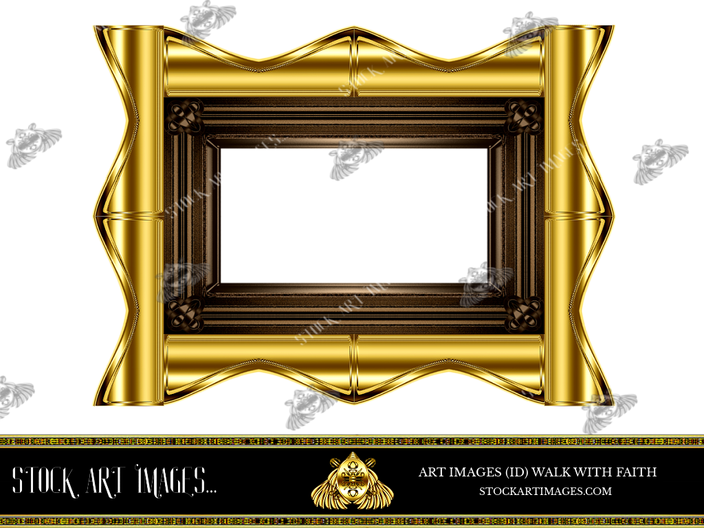 (AI) Royalty Free - Modern Style art border picture frame - STOCK ART IMAGES (ID) WALK WITH FAITH