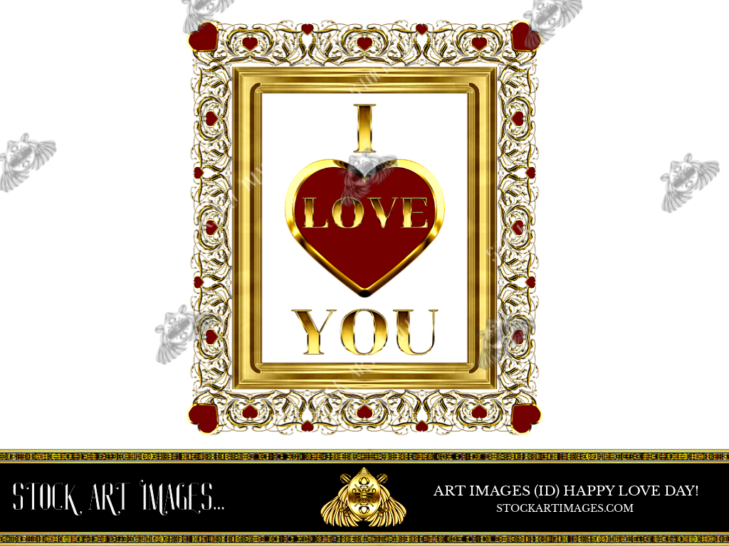 (AI) Royalty Free - Modern art border frame - STOCK ART IMAGES (ID) HAPPY LOVE DAY!/VALENTINE'S DAY