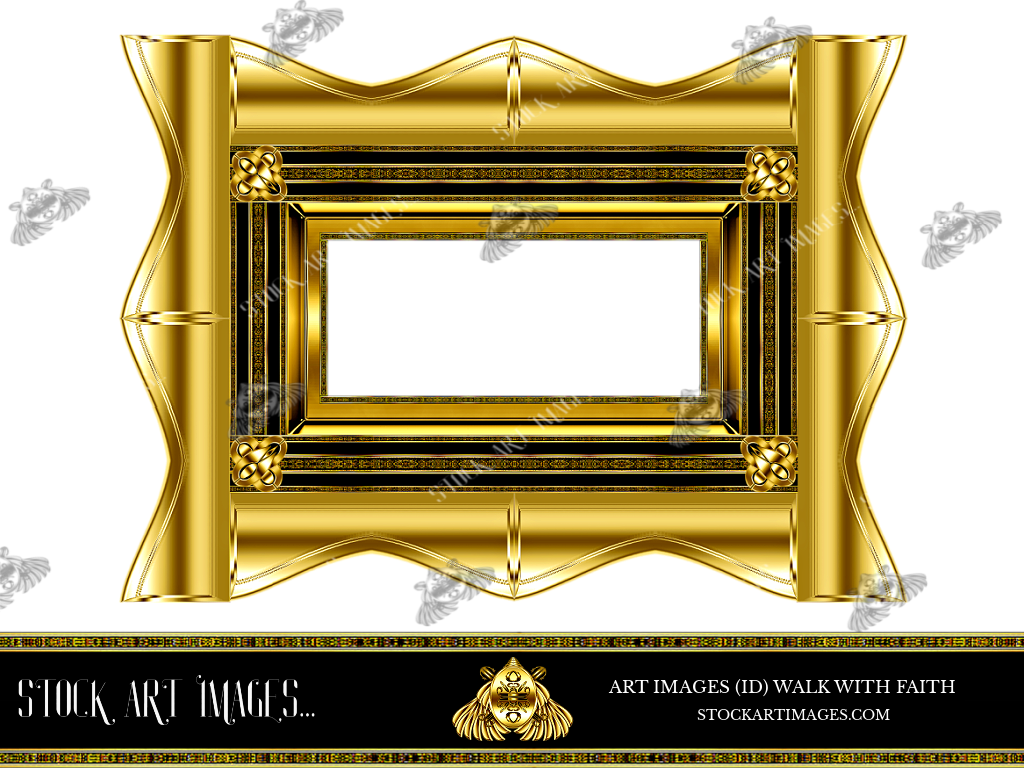 (AI) Royalty Free - Modern Style art border picture frame - STOCK ART IMAGES (ID) WALK WITH FAITH