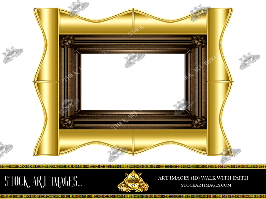 (AI) Royalty Free - Modern Style art border picture frame - STOCK ART IMAGES (ID) WALK WITH FAITH (Copy)