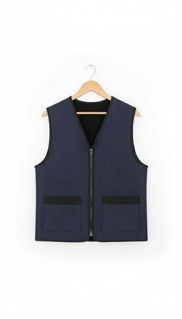 Le Complice - Gilet réversible homme en denim et polaire