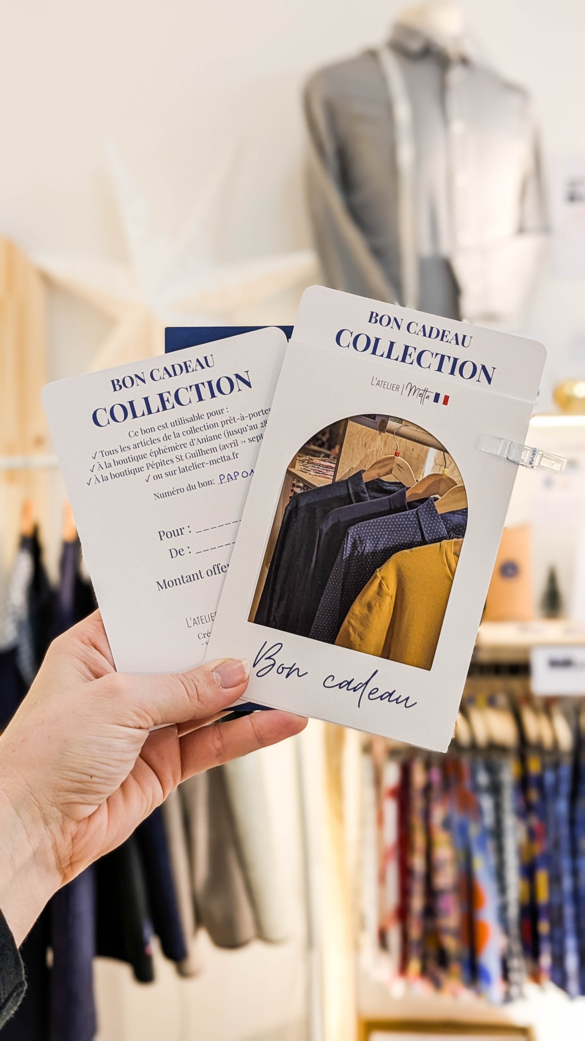 Carte cadeau prêt-à-porter artisanal | Séries limitées – Atelier Metta