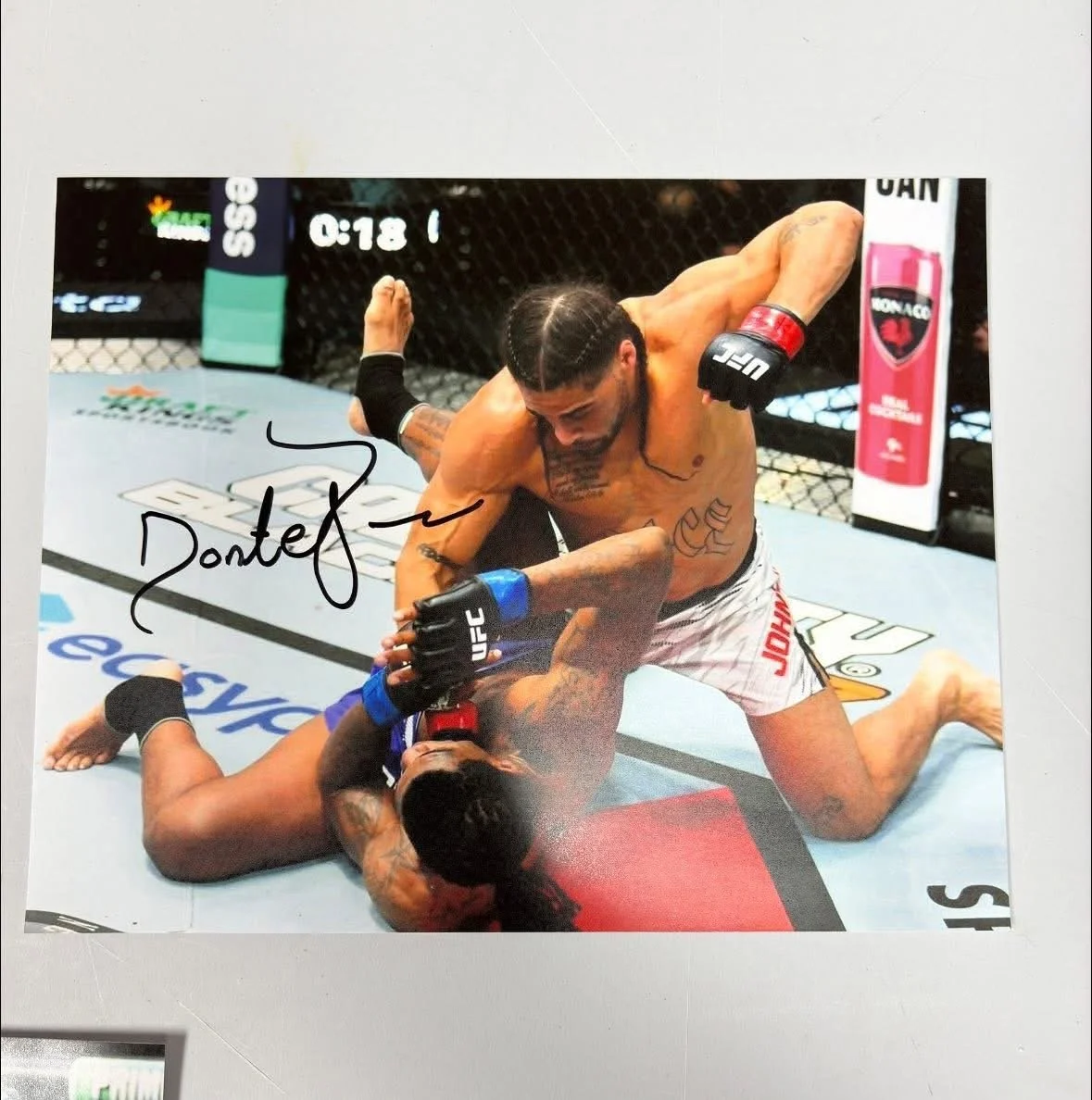 Johnson autographed 8x10