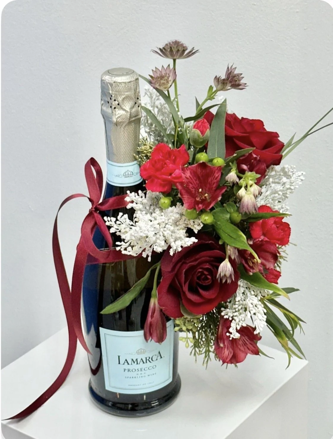VALENTINES FRESH FLORAL WINE BOTTLE BOUQUET TUTORIAL 