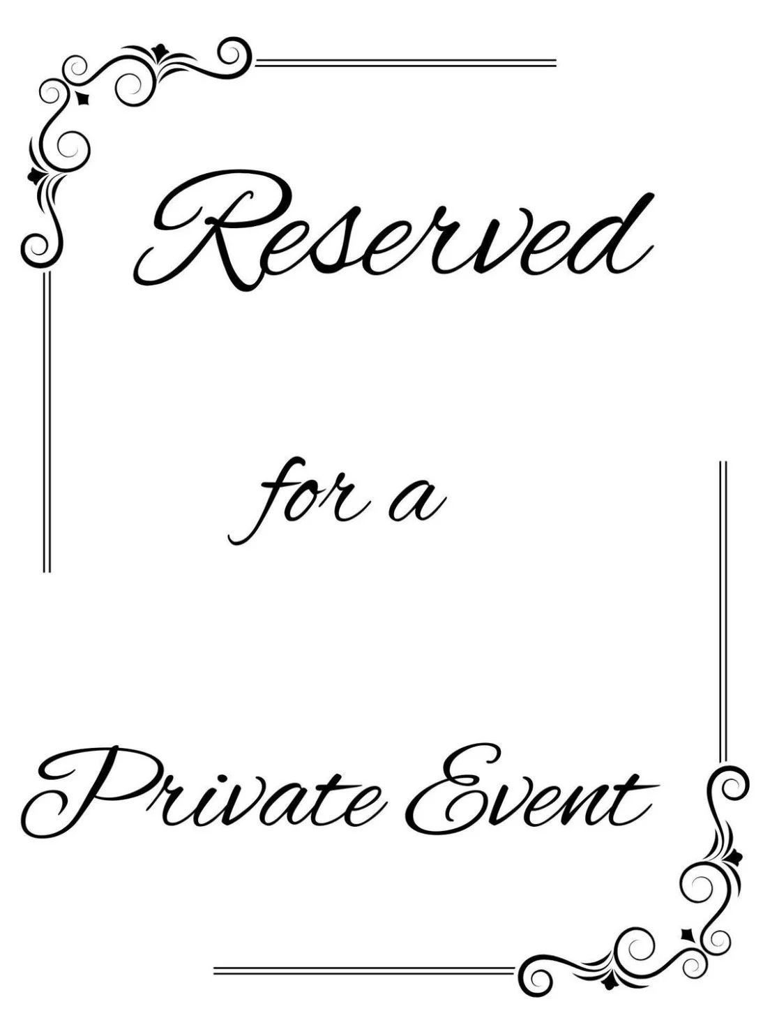PRIVATE EVENT