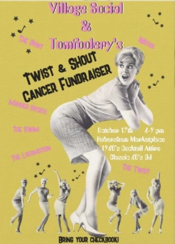 1960's TWIST AND SHOUT FUNDRAISER FOR THE AMERICAN CANCER SOCIETY