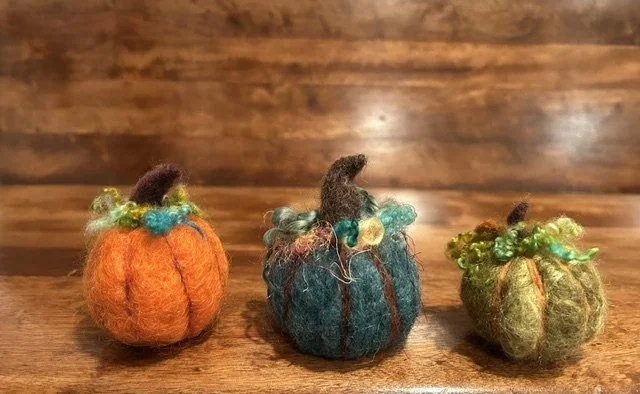 FELTED PUMKIN WORKSHOP WITH GUEST ARTISAN JOY HOUFF OF OVERJOYEDCO