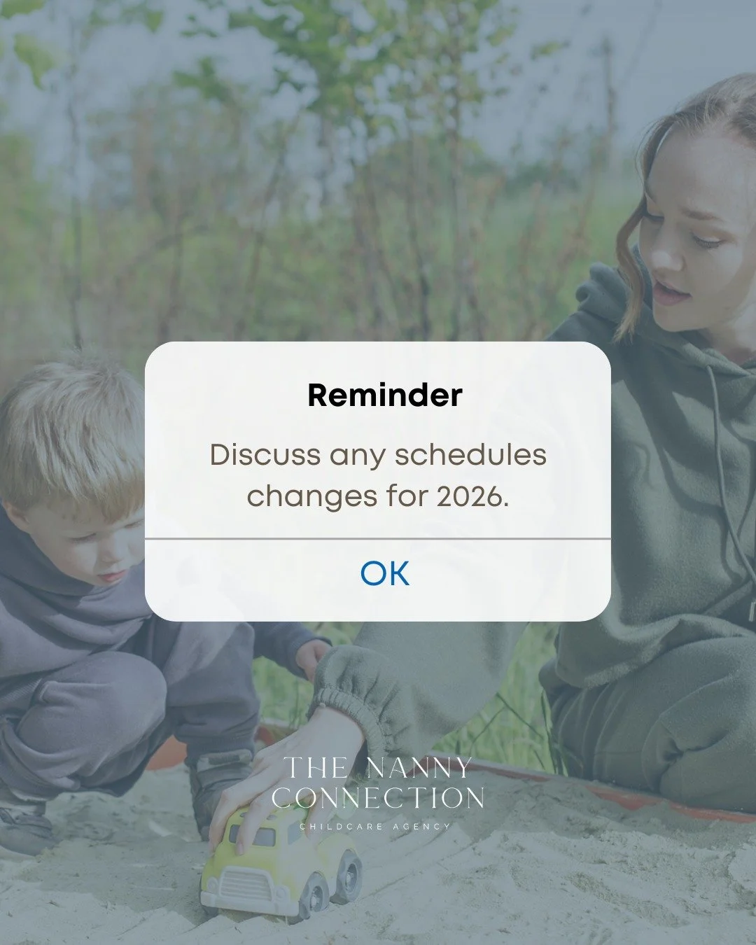 As the end of the school year approaches, now is the perfect time for families and nannies to check in about any changes for next year. ✨

If your children&rsquo;s routines, school hours, or weekly activities will be shifting, be sure to revisit your