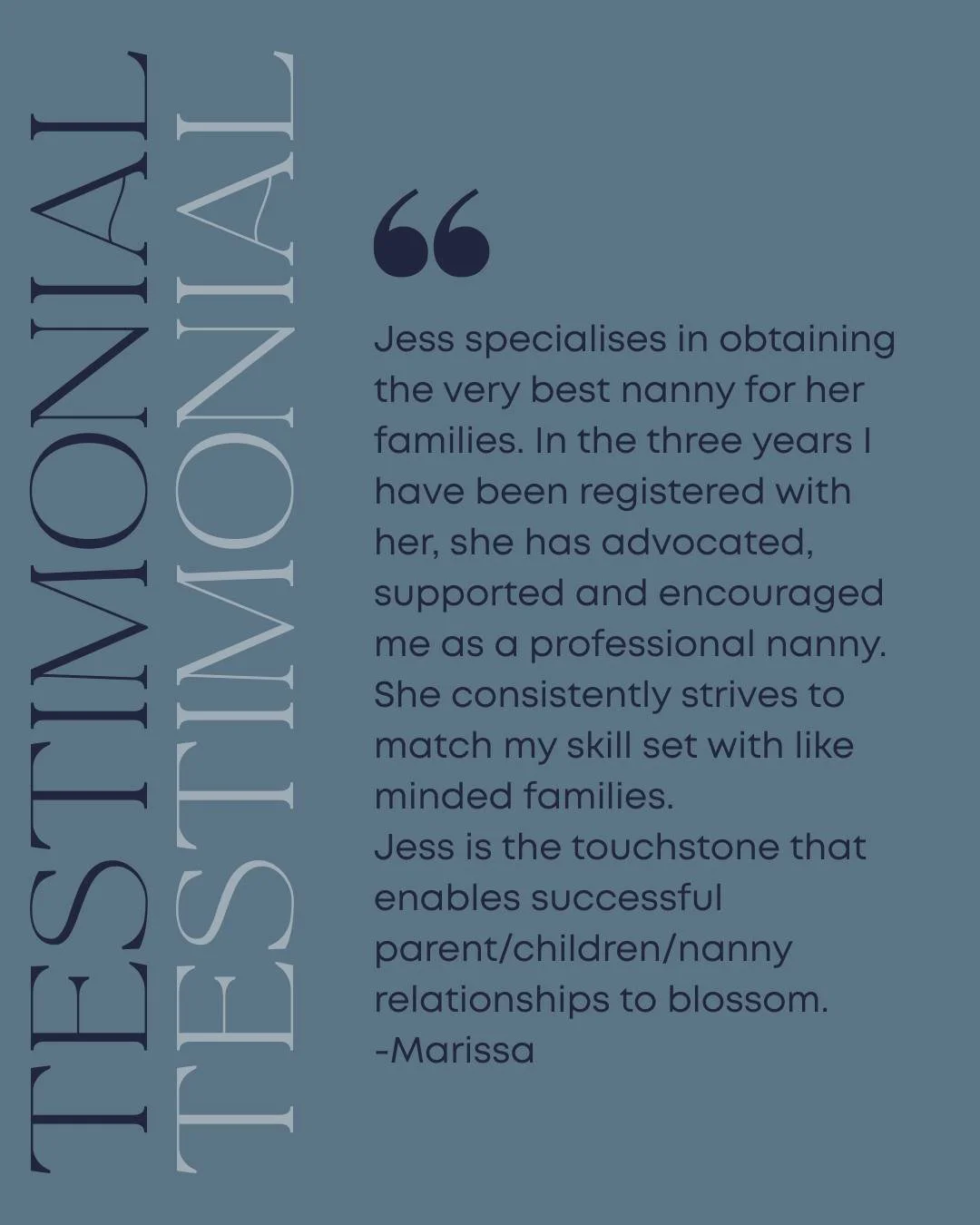 Sharing a few kind words from our happy nannies 💛

There&rsquo;s nothing we love more than hearing from the incredible nannies in our community.

As a former nanny herself, our agency founder, Jess, truly understands the importance of supporting bot