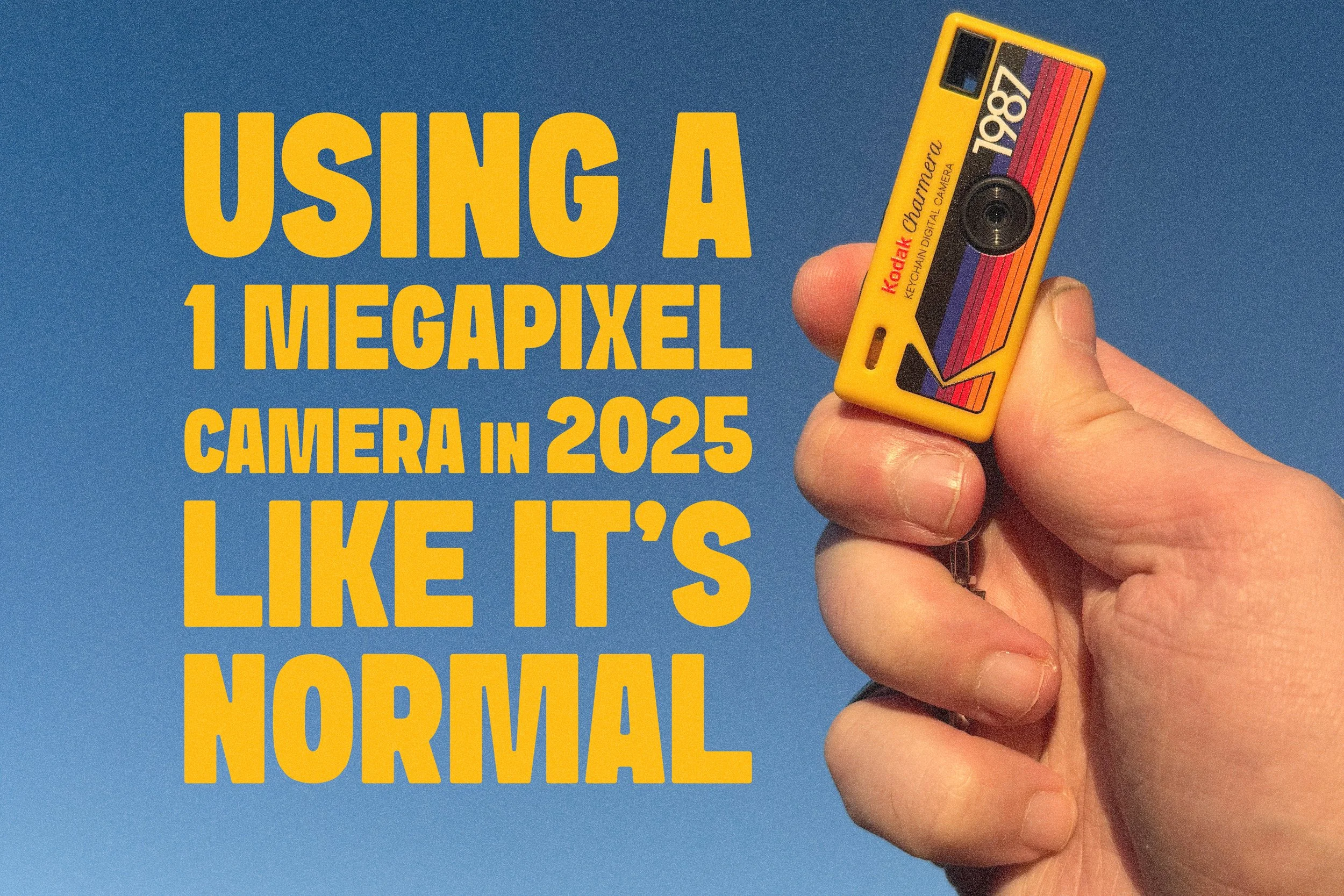 Using a 1 Megapixel Camera in 2025 Like It’s Normal