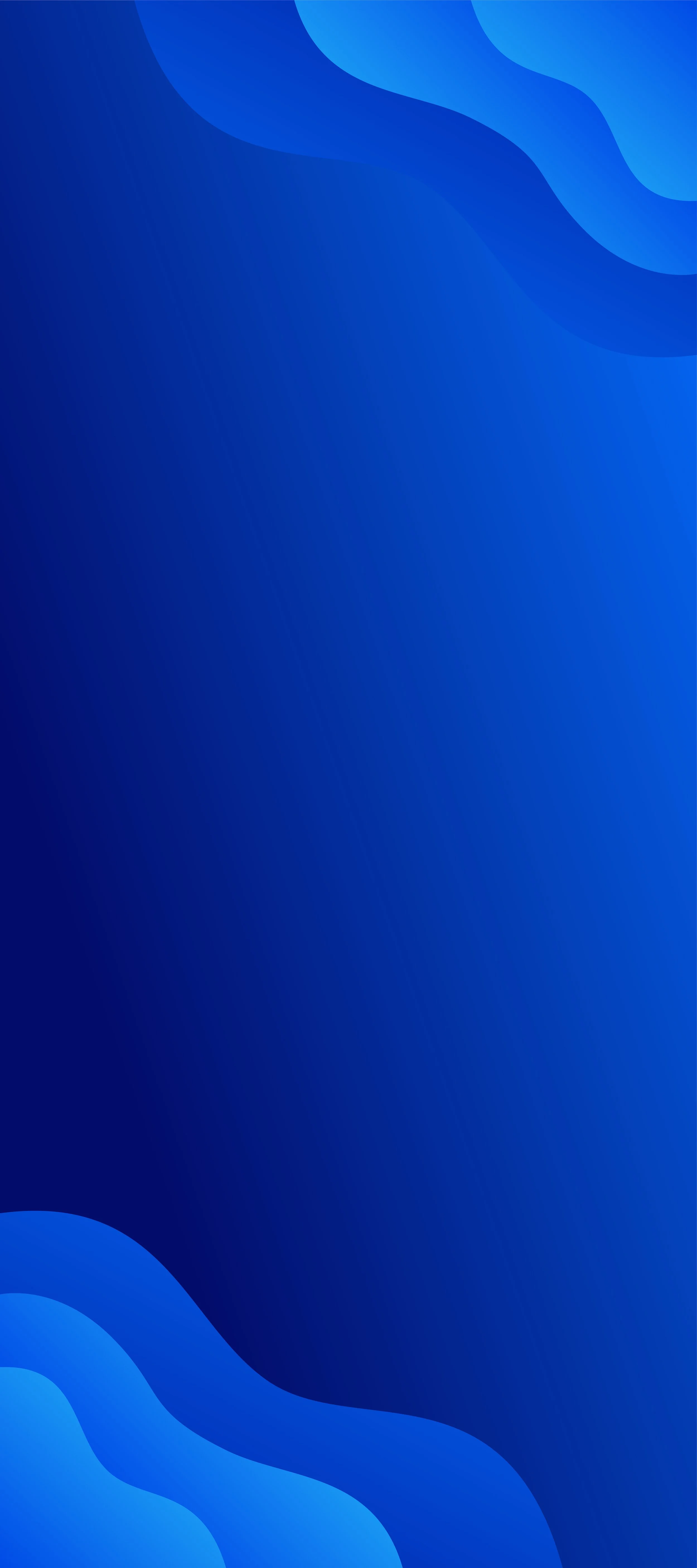 Abstract digital artwork with flowing blue shapes and gradients.