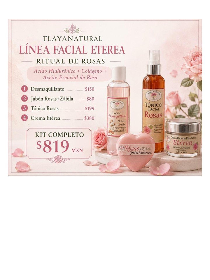 KIT RITUAL FACIAL ETÉREA Rosas