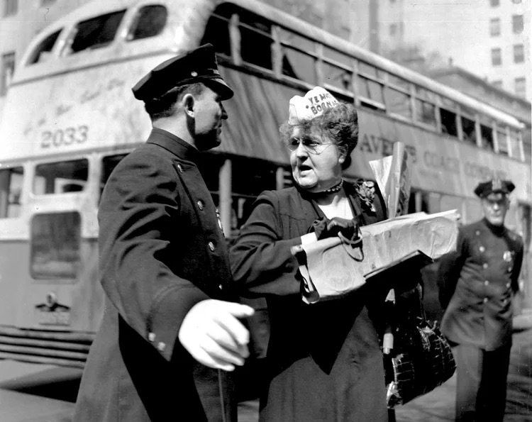 Woman and Cop, 1945