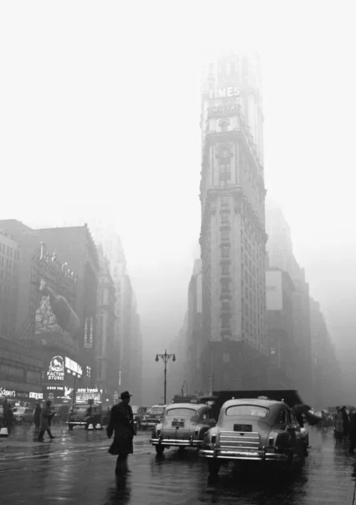Times Square Rainy Day, 1949