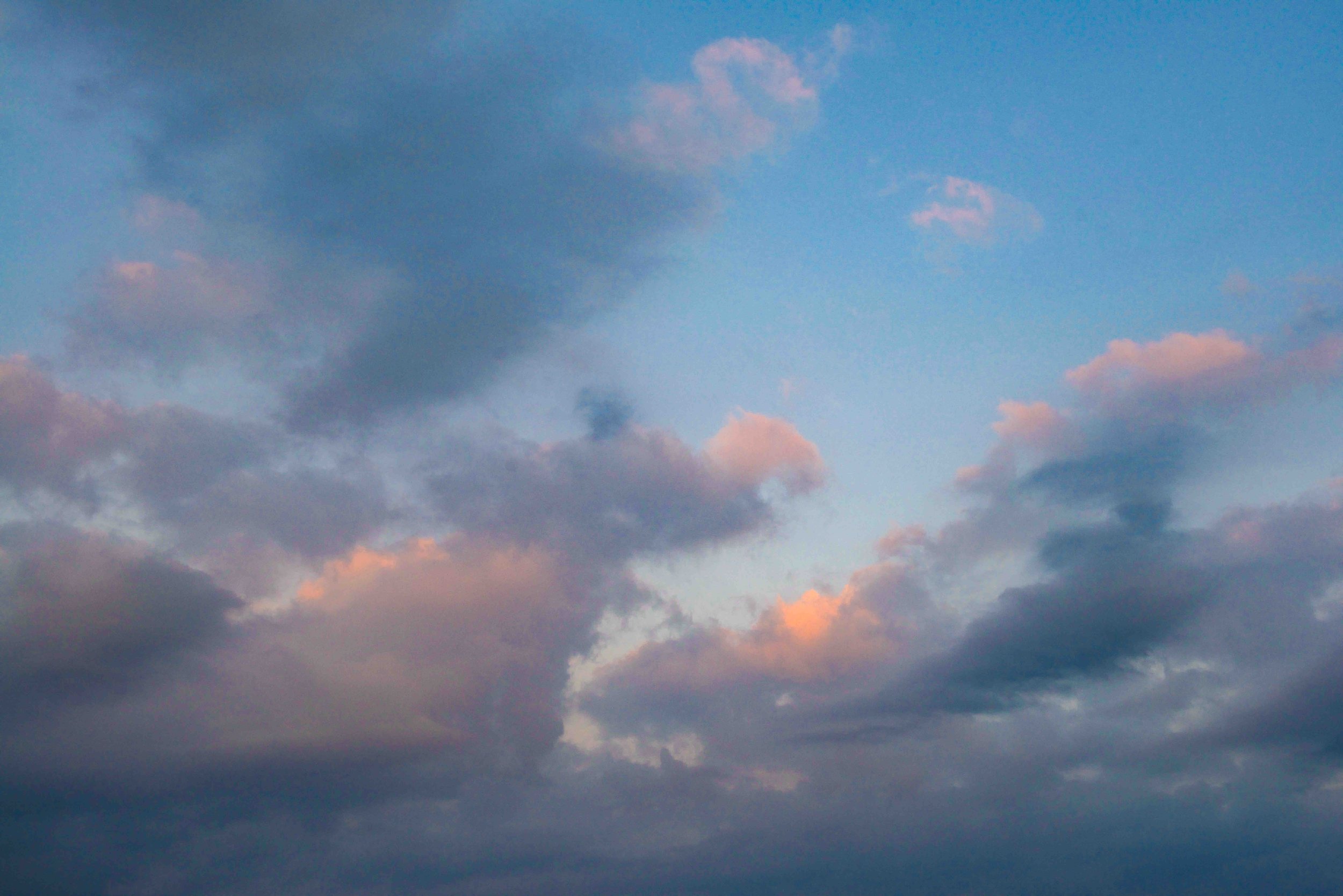 Sky with colorful clouds during sunset