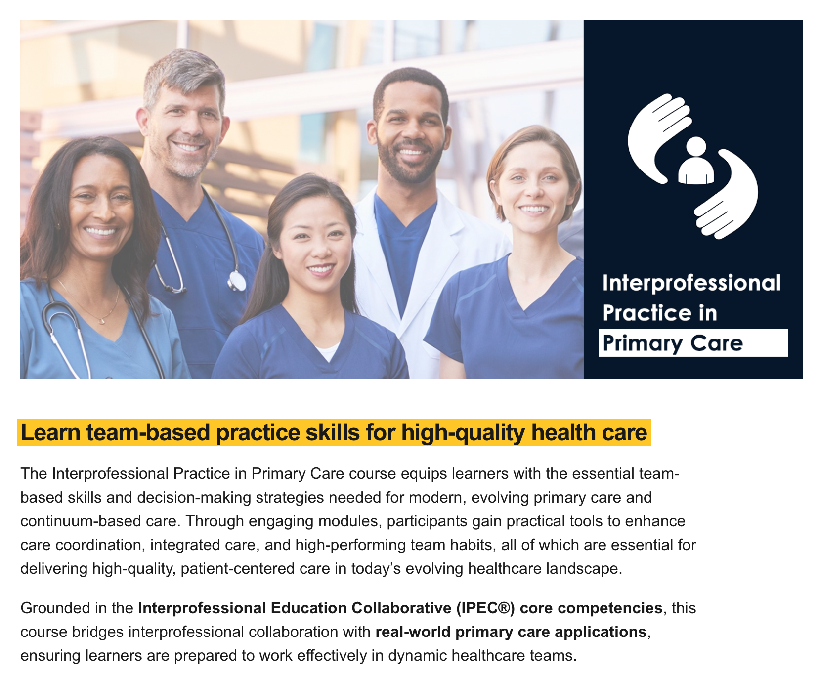 Interprofessional Practice in Primary Care training by Yvonne Price.png