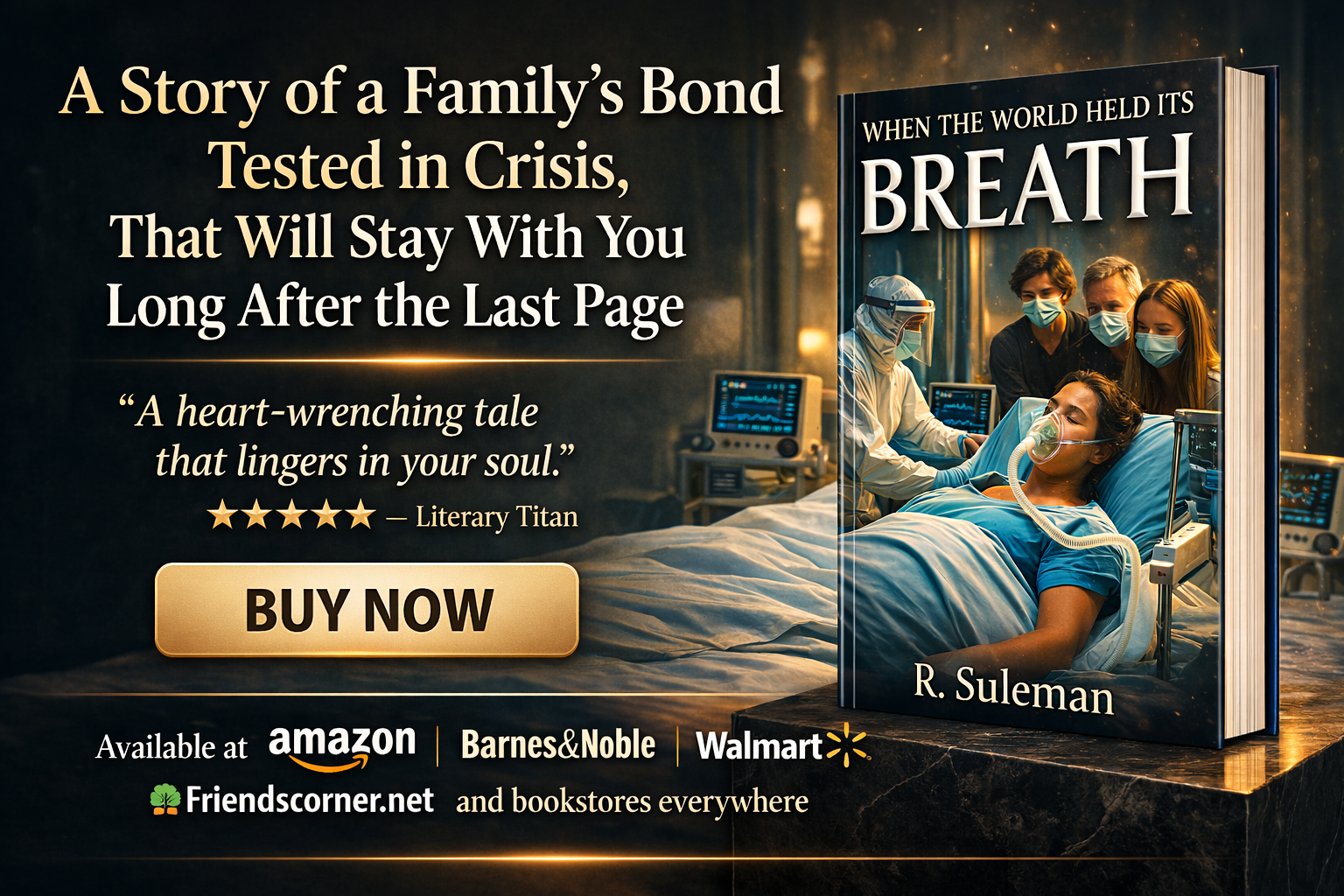 "When the world held its breath!": Rich with authentic detail and human insight, it captures what we endured during a global crisis and, overcame with love, resilience and family bond! Click on "Shop all" from menu to buy the book!