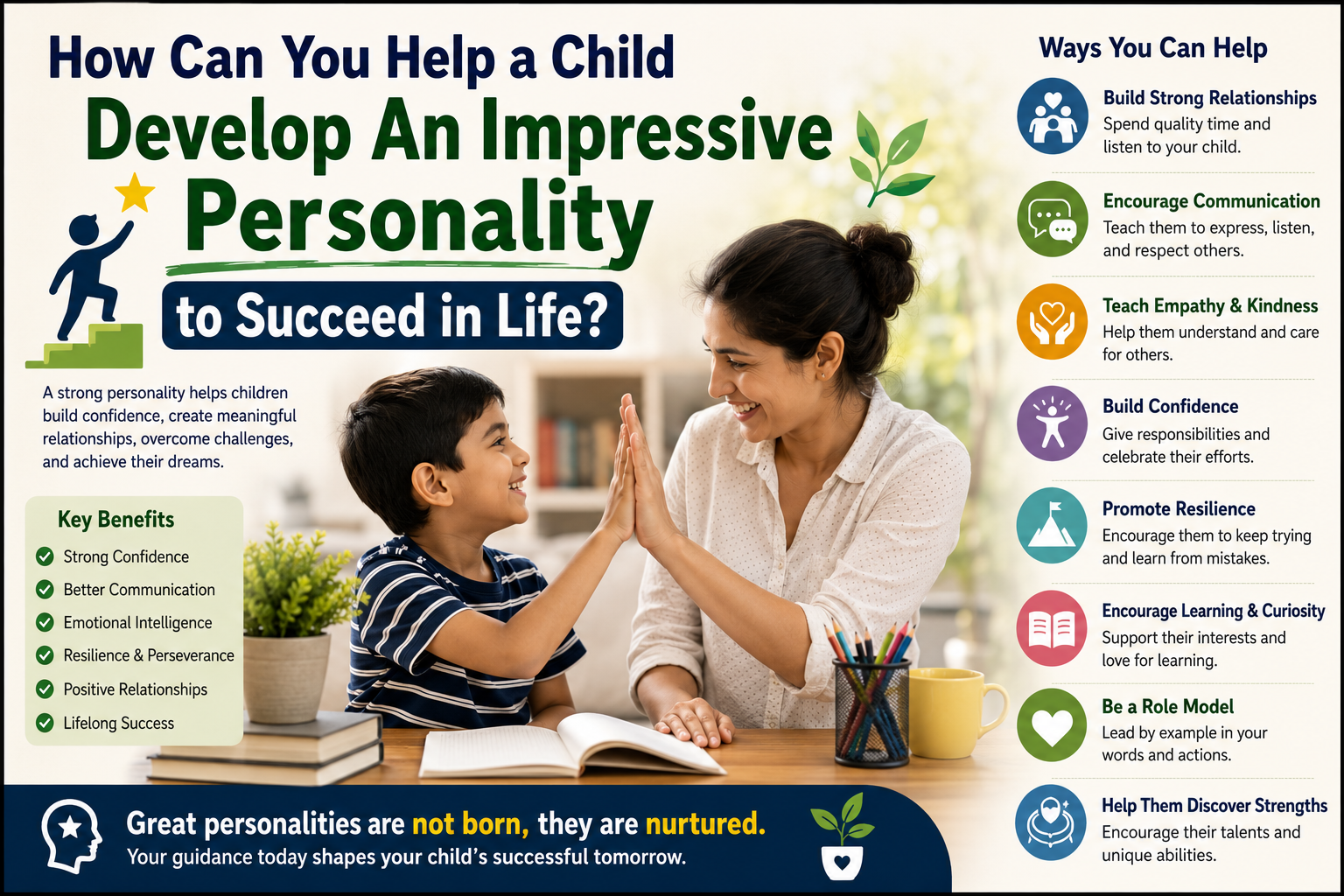 How Can You Help a Child Develop An Impressive Personality to Succeed in Life?