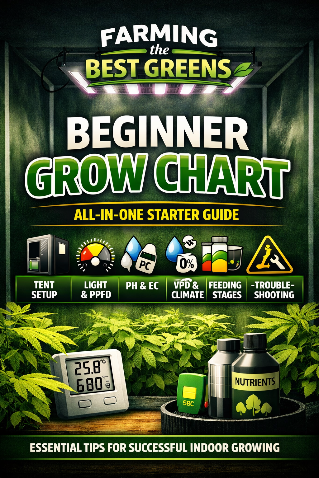 All‑In‑One Beginner Grow Chart (Digital Download – A4)