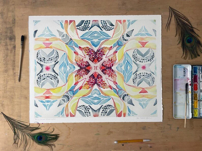 Waxing Crescent Transmutation print
