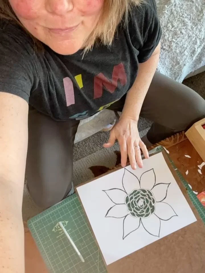 Cutting. Pausing. Pressing. Additive &rarr; reductive &rarr; additive again.
This is how the work moves lately&mdash; from digital to analog, from edge to center, from holding to release.
This time-lapse follows the beginning of a stencil process, wh