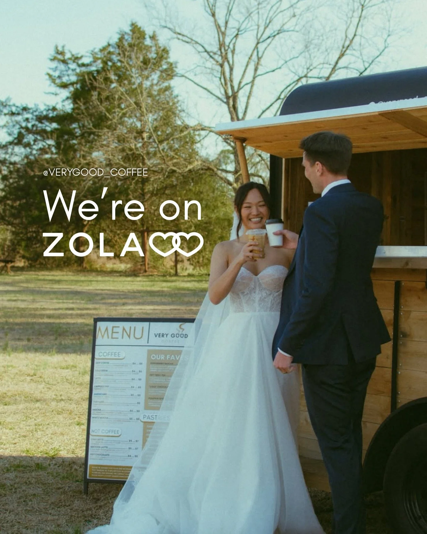 Our digital front door is officially open on Zola! 🚐💨

Choosing your vendor team is an act of trust, and we want to make your day as seamless as possible. 

Head over to our Zola page to see what we&rsquo;re about and let's start brainstorming. 

W