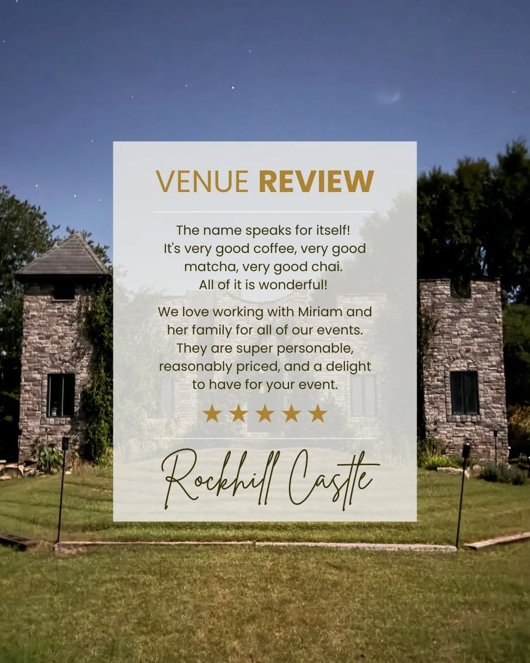When the venue is just as magical as the coffee, you know it&rsquo;s a match made in heaven. 🏰☕️

After partnering with @rockhillcastle for a few events, we&rsquo;ve fallen in love with the way they treat their clients and the intentionality they br